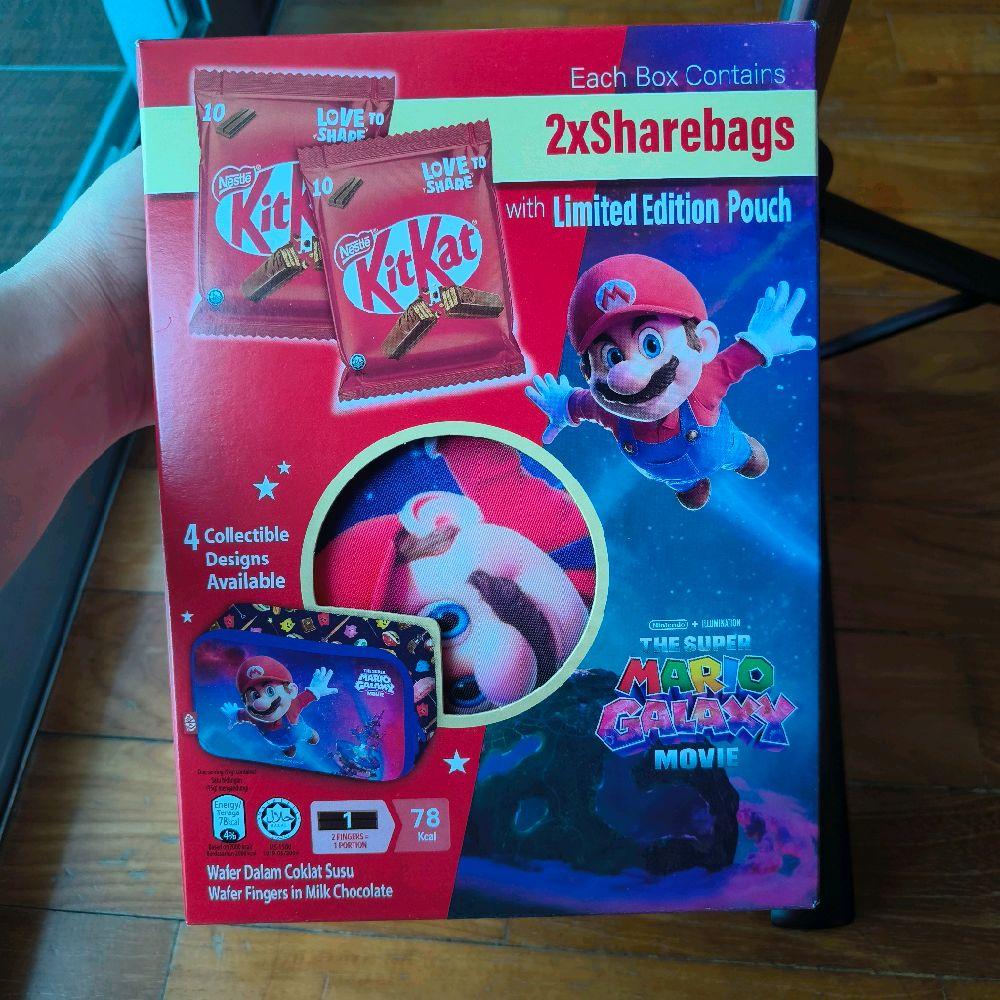 KitKat X Mario Galaxy Movie  (FREE LIMITED EDITION Mario Pouch)