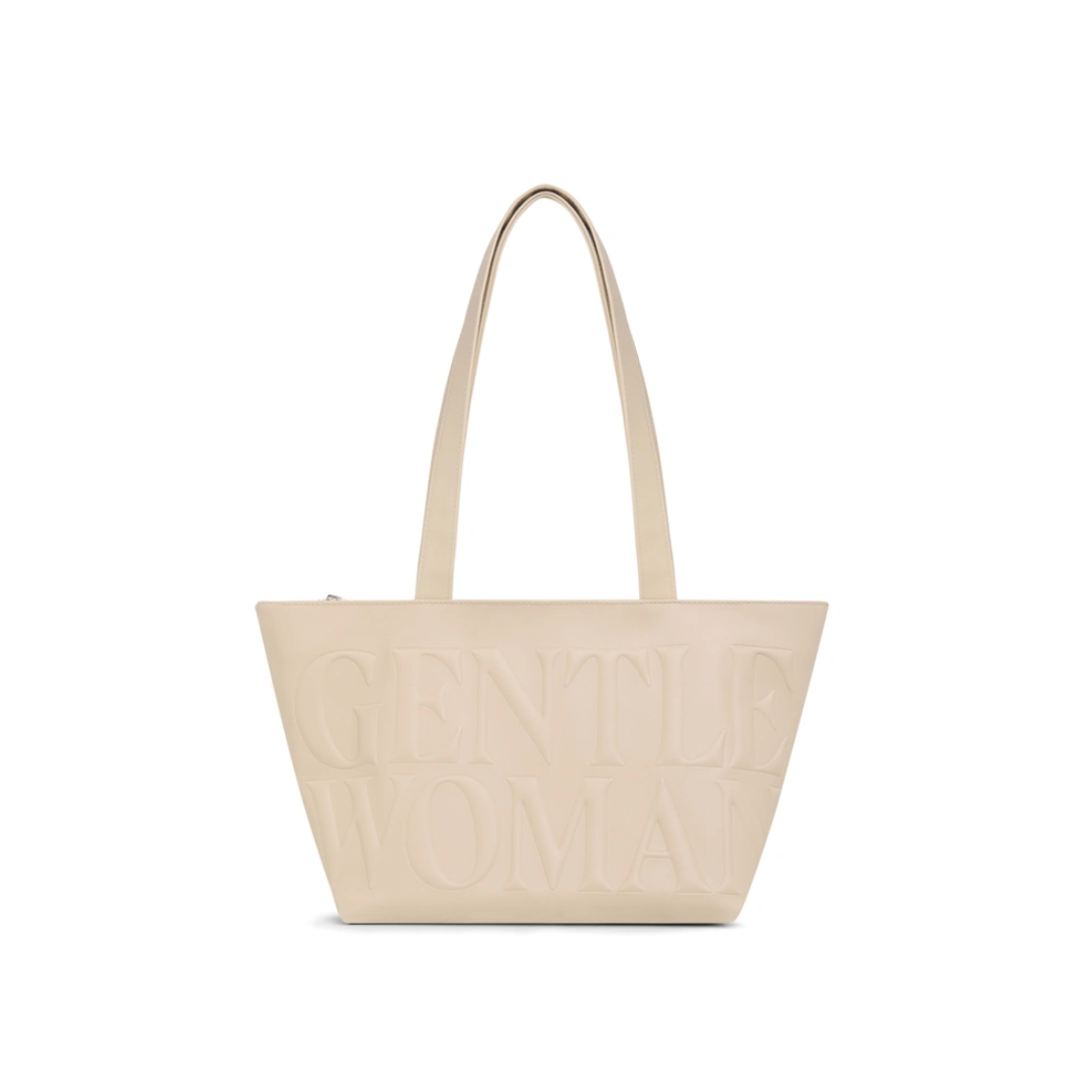 GENTLEWOMEN Daily Shoulder Bag - Cream / Brown / Grey
