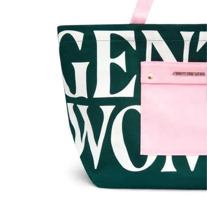 (STARBUY] GENTLEWOMEN Painted Wall Tote - Green