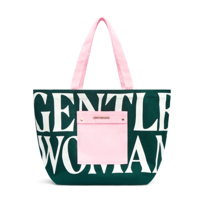 (STARBUY] GENTLEWOMEN Painted Wall Tote - Green