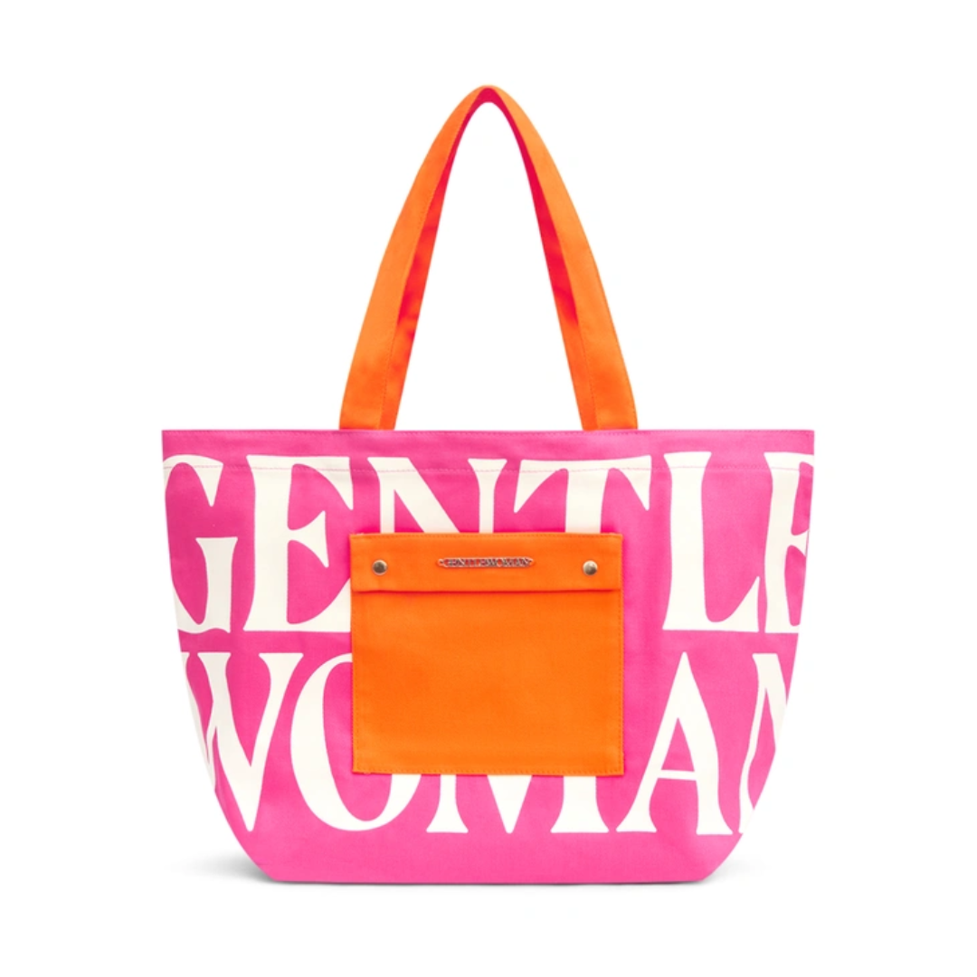 (STARBUY] GENTLEWOMEN Painted Wall Tote - Pink