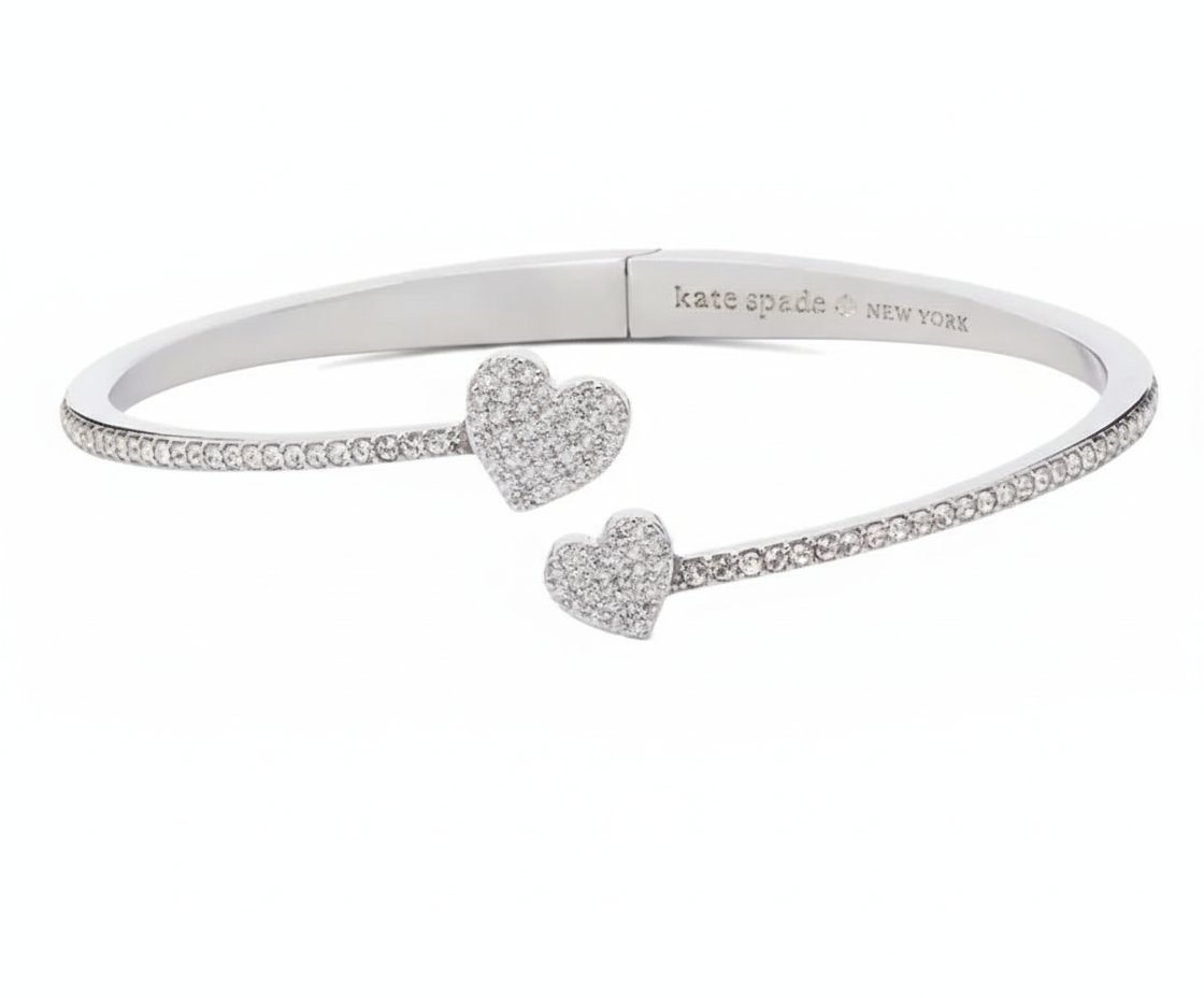 Kate Spade Yours Truly Pave Open Hinge Cuff