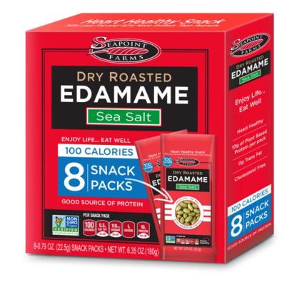 Edamame Snack Packs - 8 x 22.5g - Available in Wasabi / Seasalt