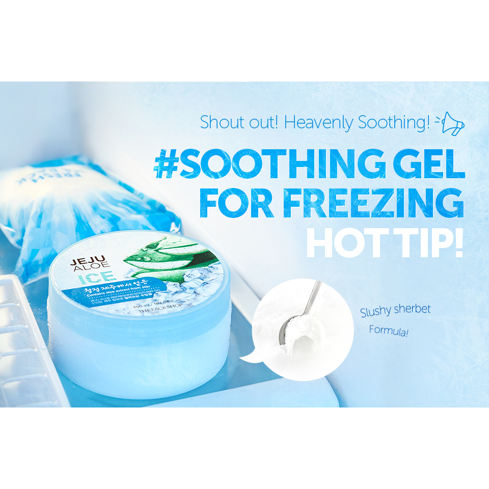 [THE FACE SHOP] Jeju Aloe Fresh Ice Soothing Gel 300ml