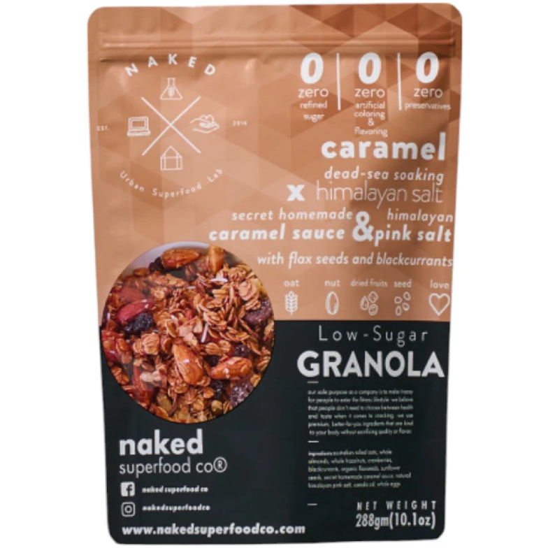 Low Sugar Granola 288g - ZERO refined sugar, ZERO artificial coloring & flavouring, ZERO preservatives