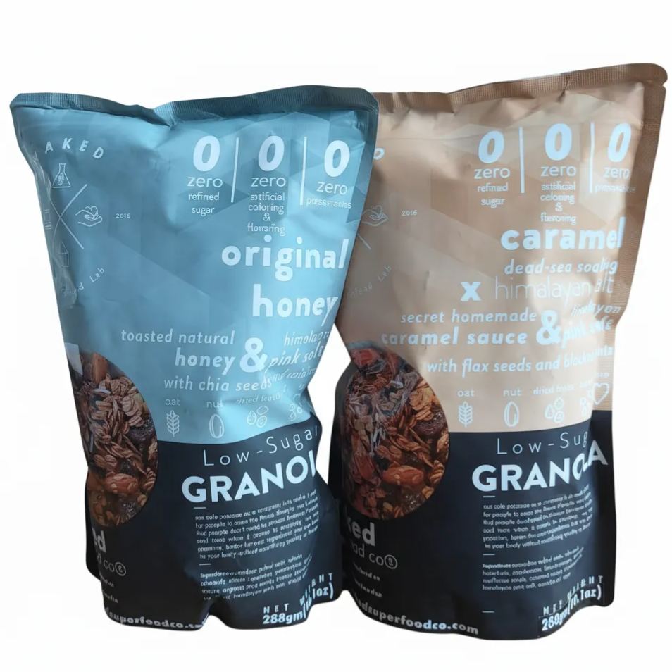 Low Sugar Granola 288g - ZERO refined sugar, ZERO artificial coloring & flavouring, ZERO preservatives