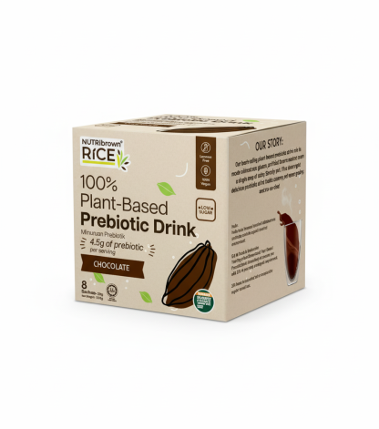 NutriBrown 100% Plant-Based Prebiotic Drink Purple Sweet Potato & Chocolate Flavors