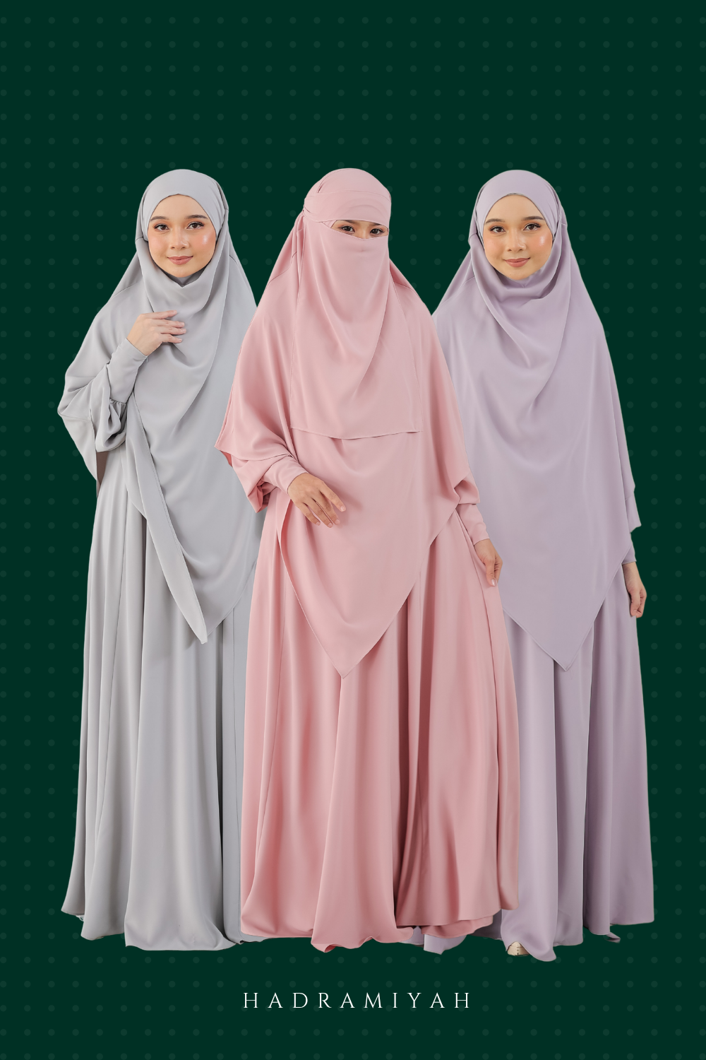 Jubah Hajar (Free Khimar & Niqab)