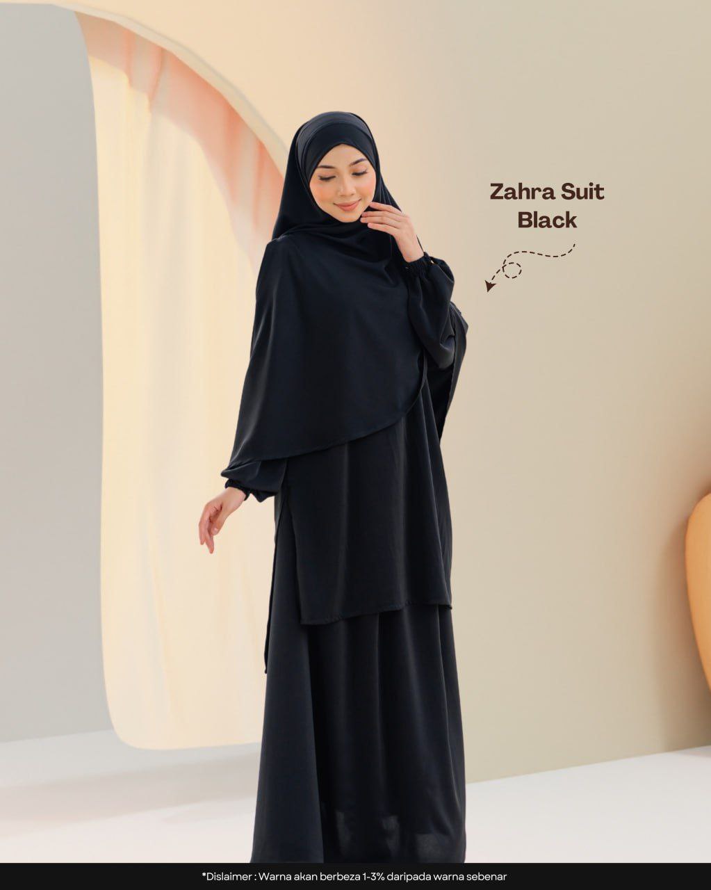 Zahra Suit (Blouse, Skirt, Instant Khimar Bawal & Purdah)