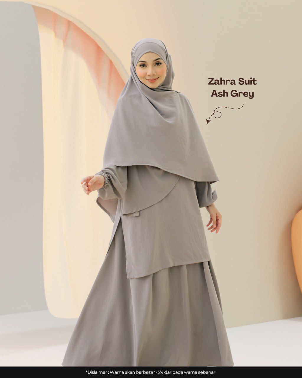 Zahra Suit (Blouse, Skirt, Instant Khimar Bawal & Purdah)