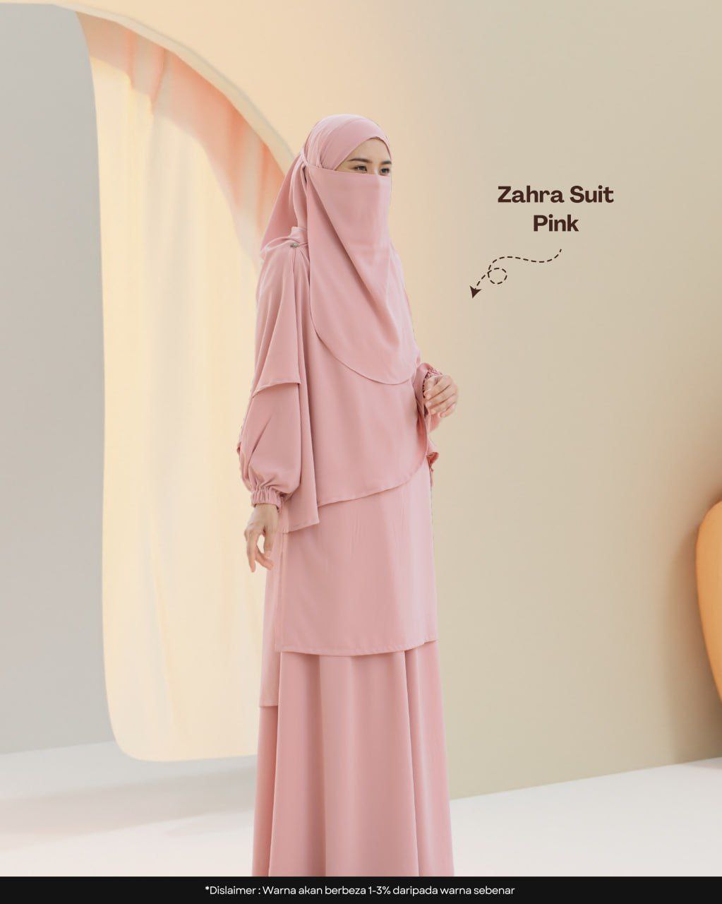 Zahra Suit (Blouse, Skirt, Instant Khimar Bawal & Purdah)