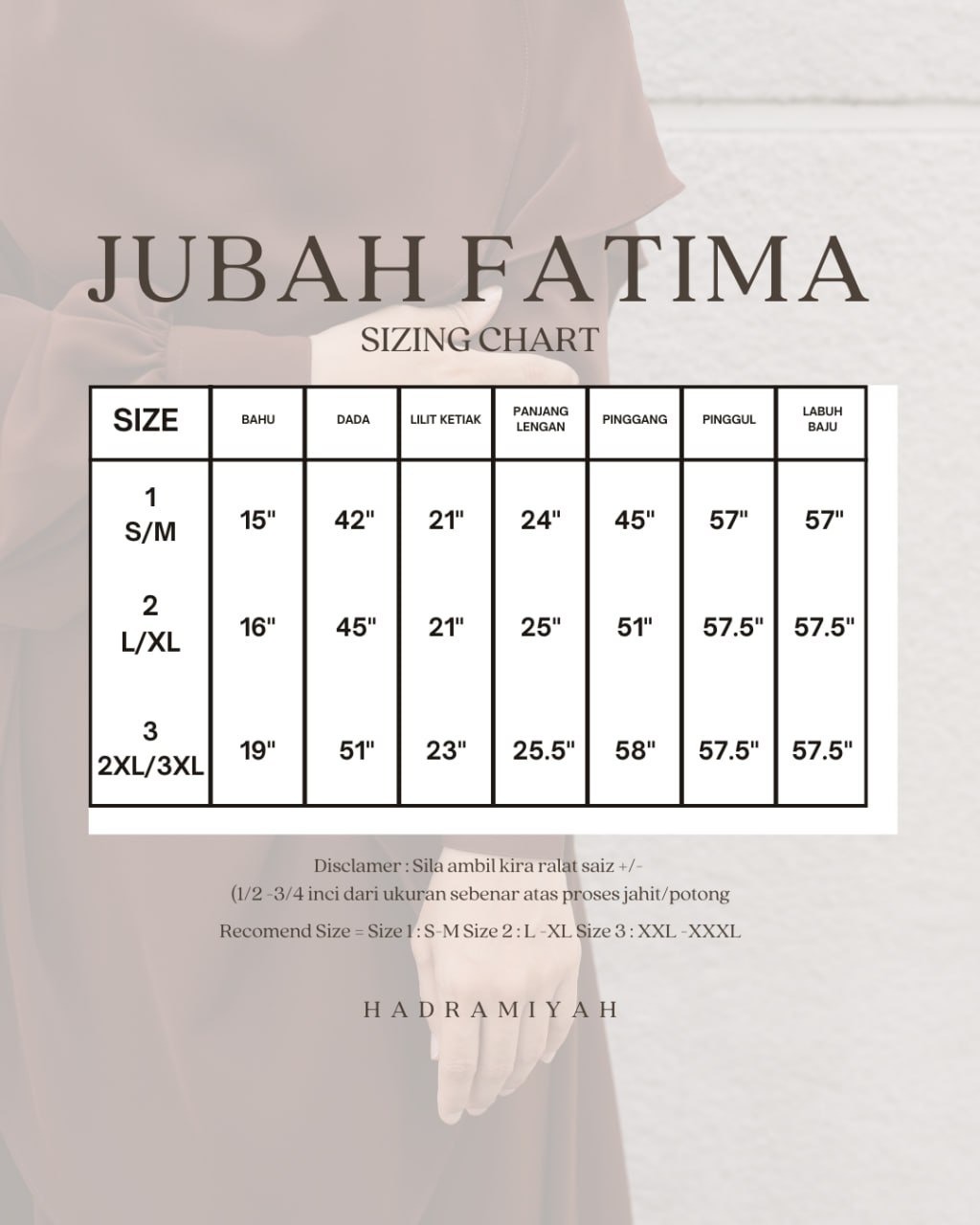 Jubah Fatima (Free Khimar & Niqab)