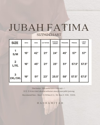 Jubah Fatima (Free Khimar & Niqab)