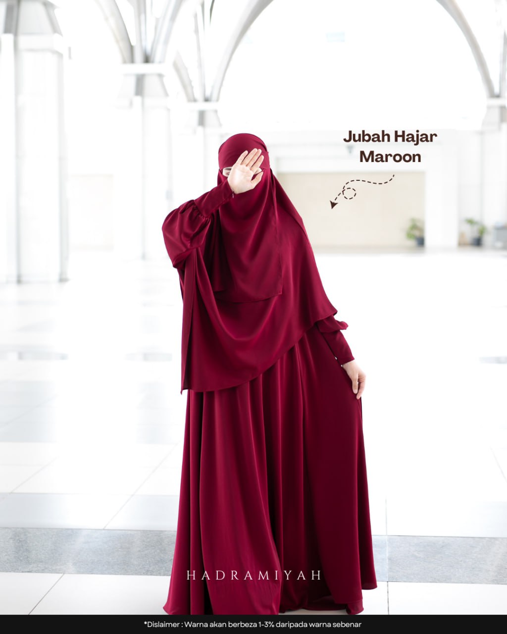 Jubah Hajar (Free Khimar & Niqab)