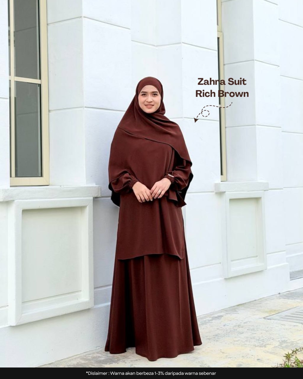 Zahra Suit (Blouse, Skirt, Instant Khimar Bawal & Purdah)