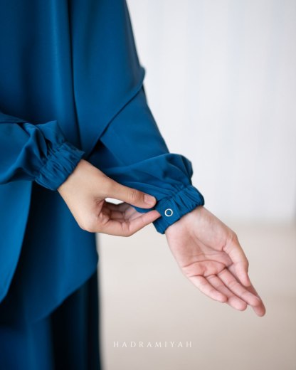 Jubah Asiah (Free Tudung Sarung Berdagu & Niqab 1 Layer)