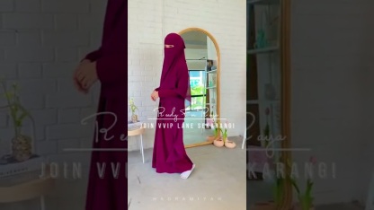 Hadramiyah Jubah Bidadari Termasuk Tudung Bawal & Purdah Umrah Travel Muslimah