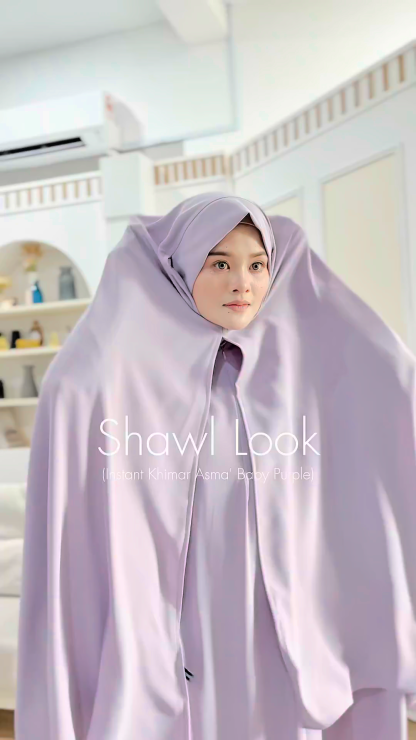 Jubah Asma' (Free Instant Khimar Shawl & Free Niqab)
