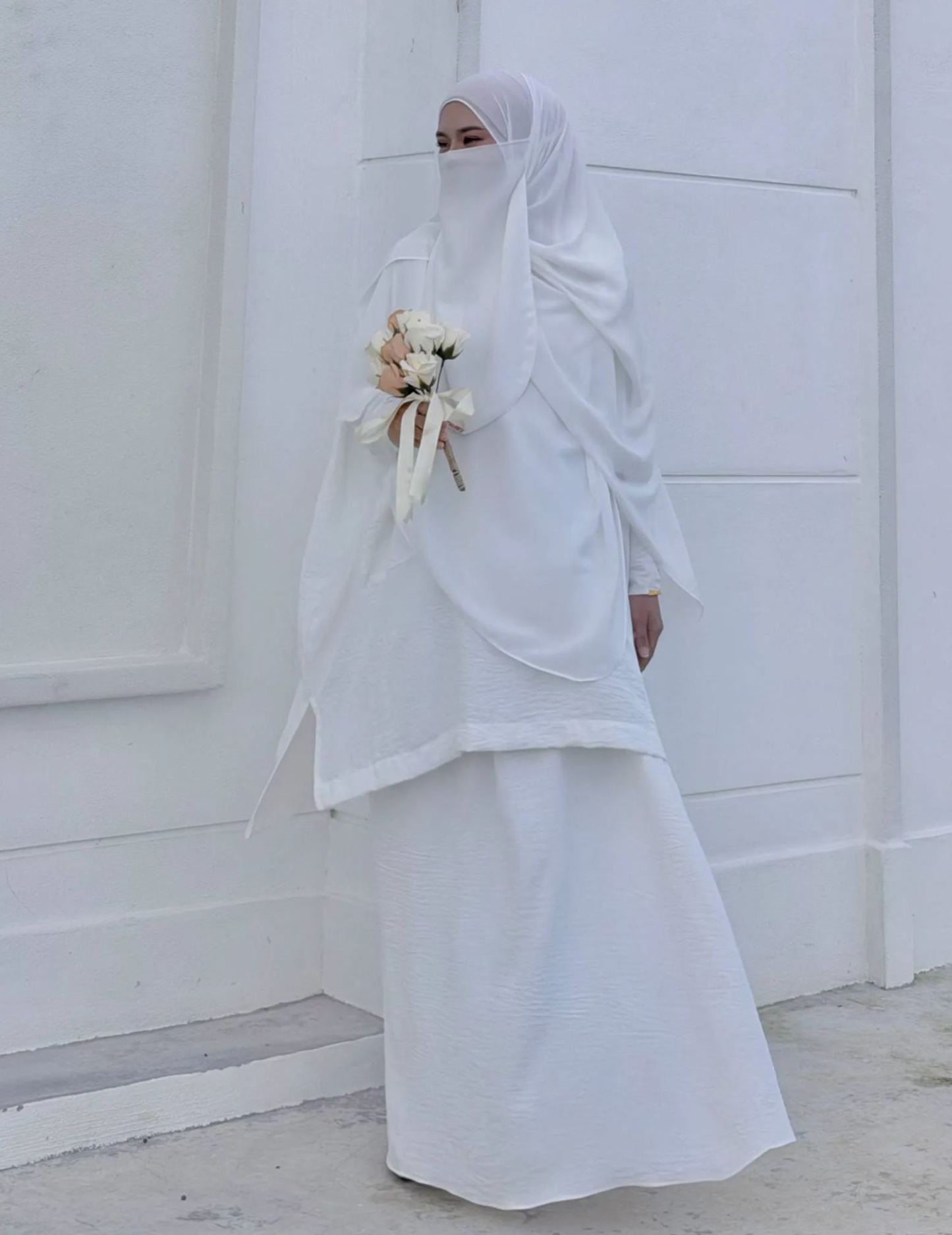 Hadramiyah Daisy Blouse Skirt Suit (Blouse & Skirt) Umrah Travel Muslimah