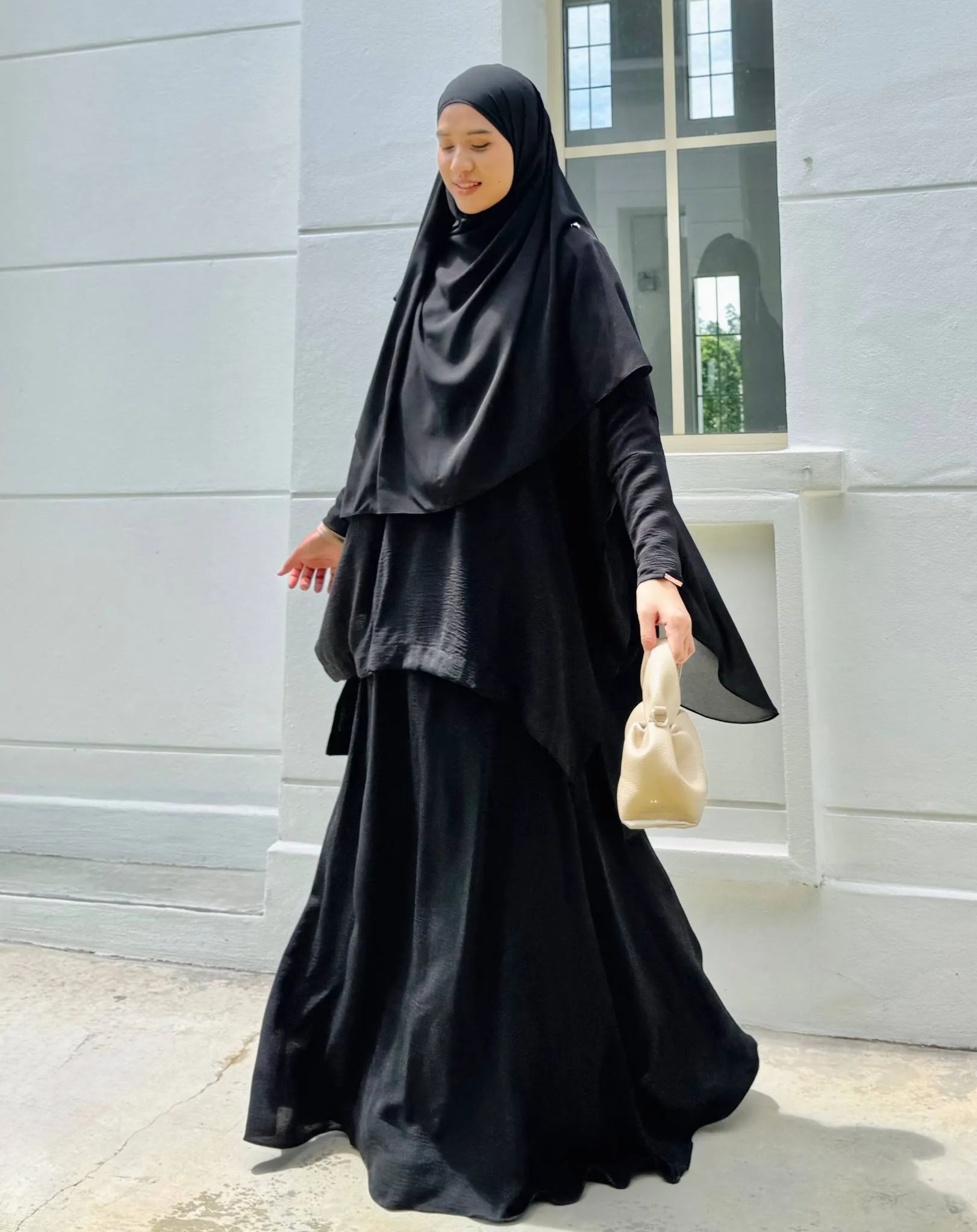 Hadramiyah Daisy Blouse Skirt Suit (Blouse & Skirt) Umrah Travel Muslimah