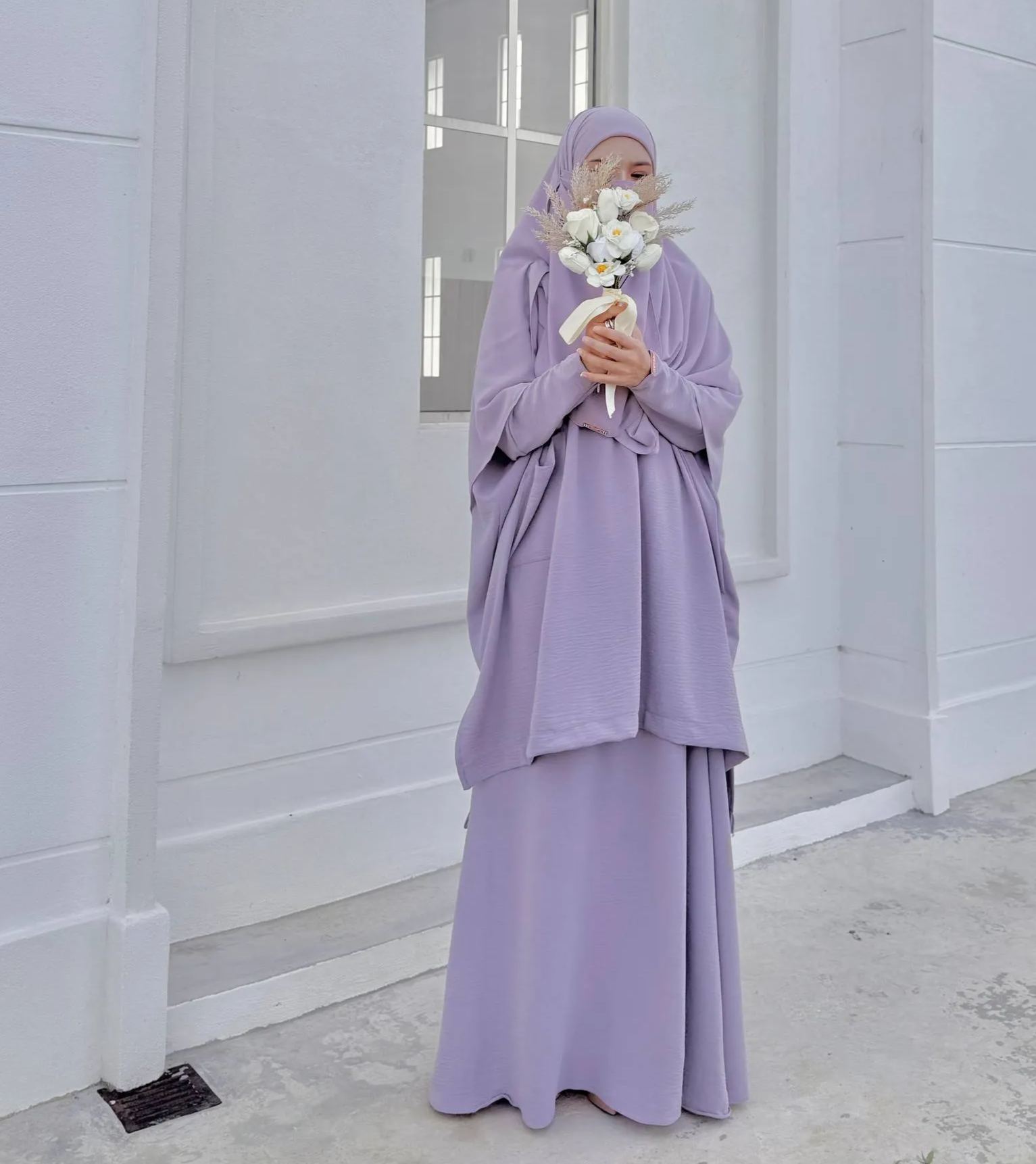 Hadramiyah Daisy Blouse Skirt Suit (Blouse & Skirt) Umrah Travel Muslimah