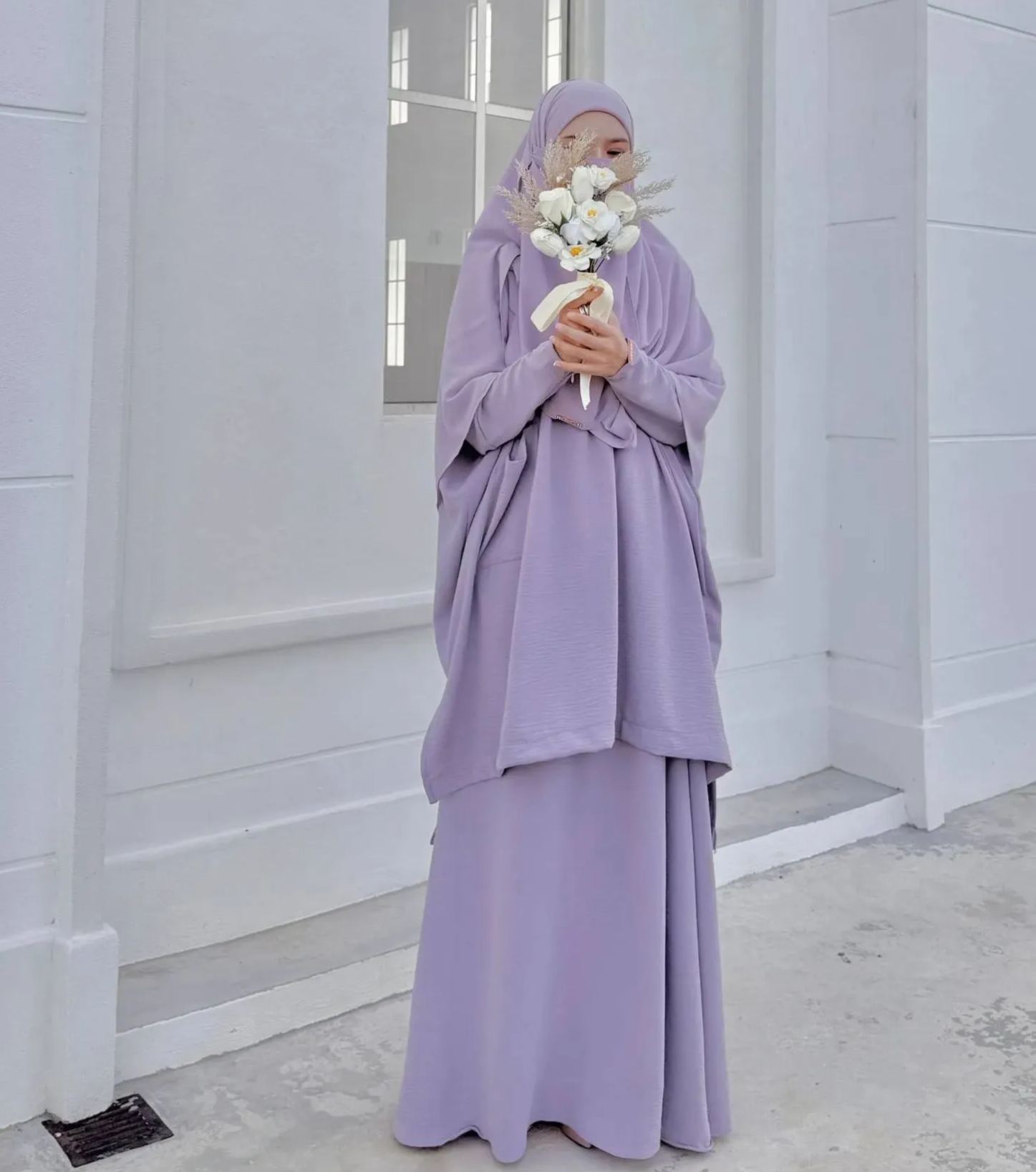 Hadramiyah Daisy Blouse Skirt Suit (Blouse & Skirt) Umrah Travel Muslimah