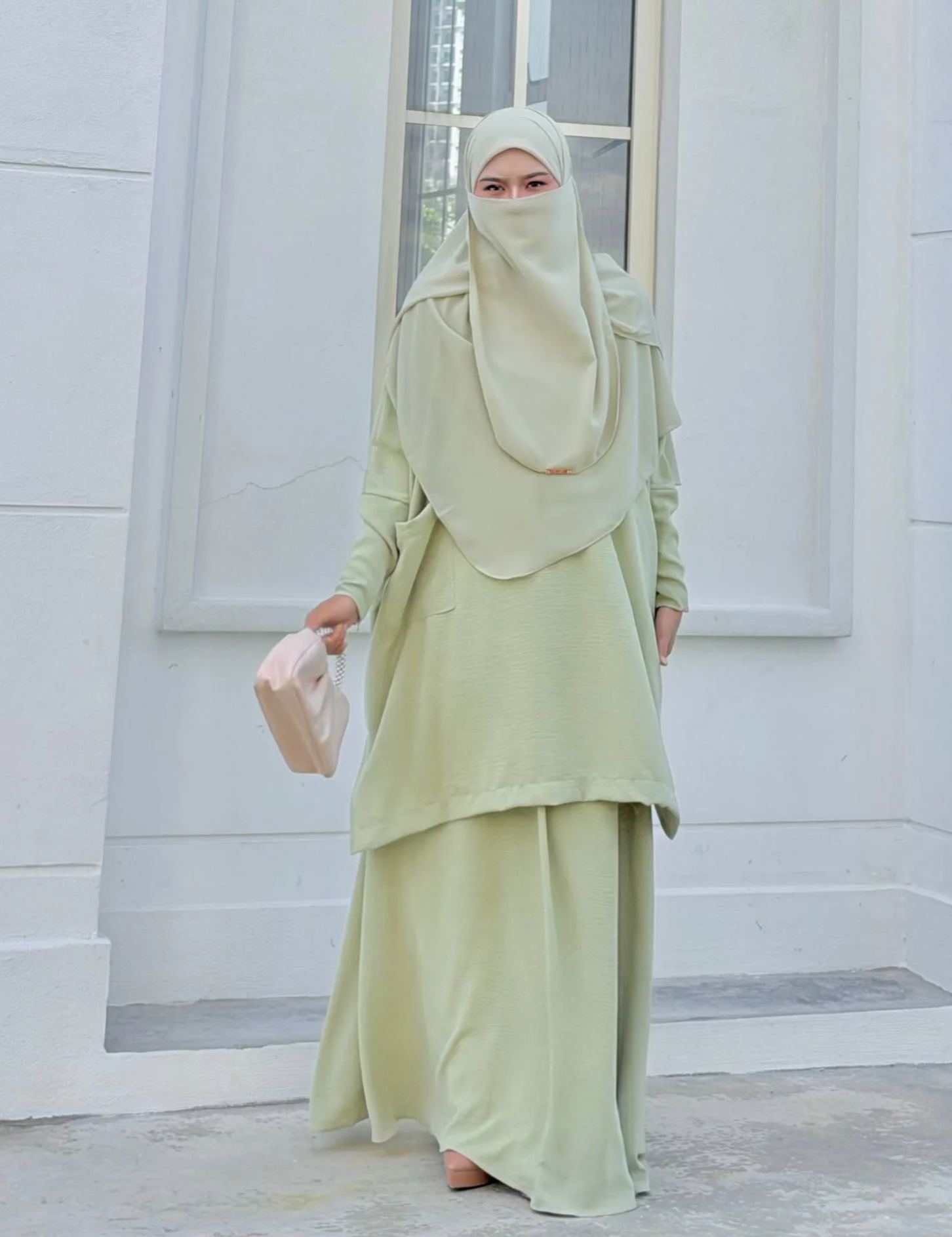 Hadramiyah Daisy Blouse Skirt Suit (Blouse & Skirt) Umrah Travel Muslimah