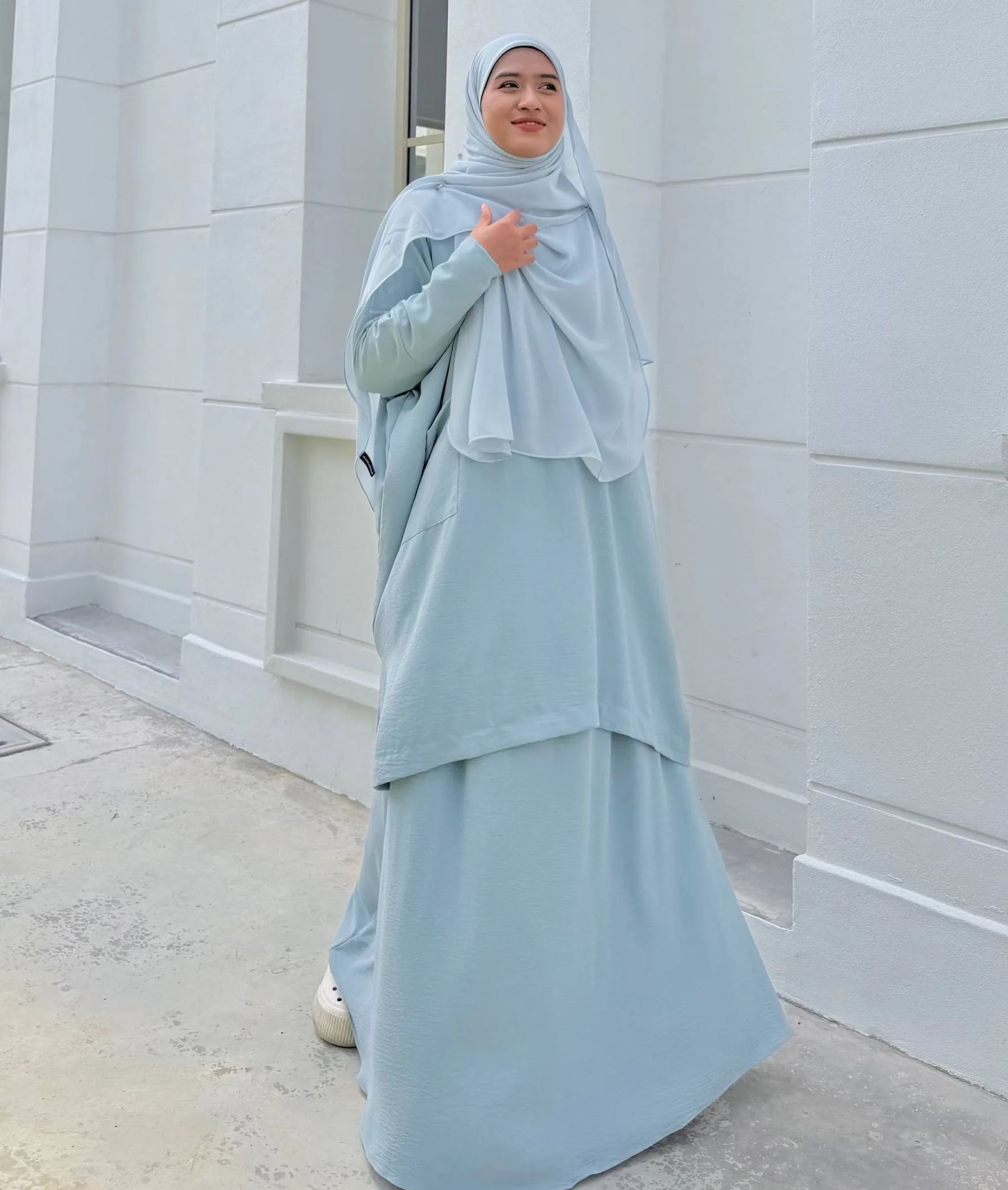 Hadramiyah Daisy Blouse Skirt Suit (Blouse & Skirt) Umrah Travel Muslimah