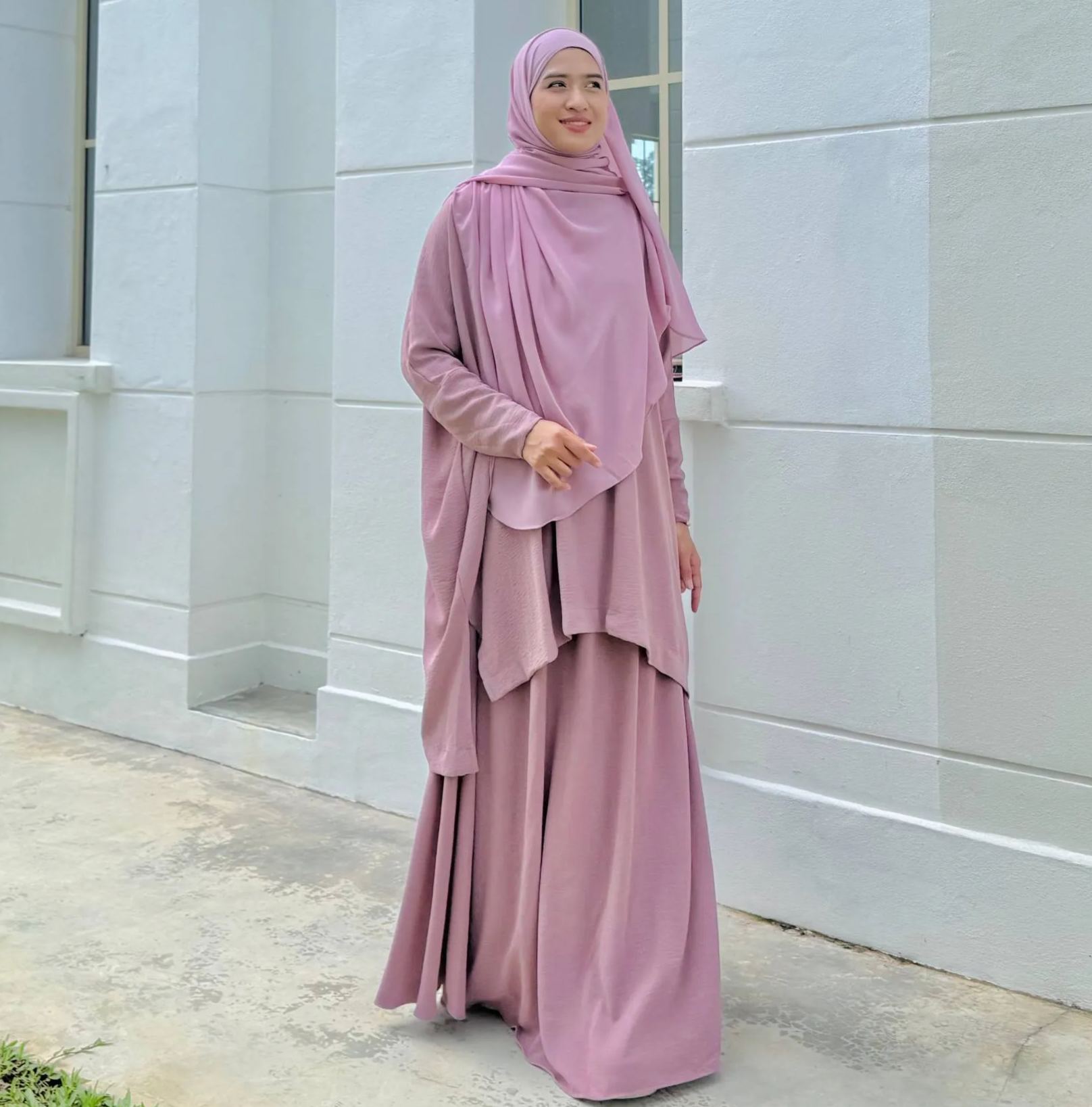 Hadramiyah Daisy Blouse Skirt Suit (Blouse & Skirt) Umrah Travel Muslimah