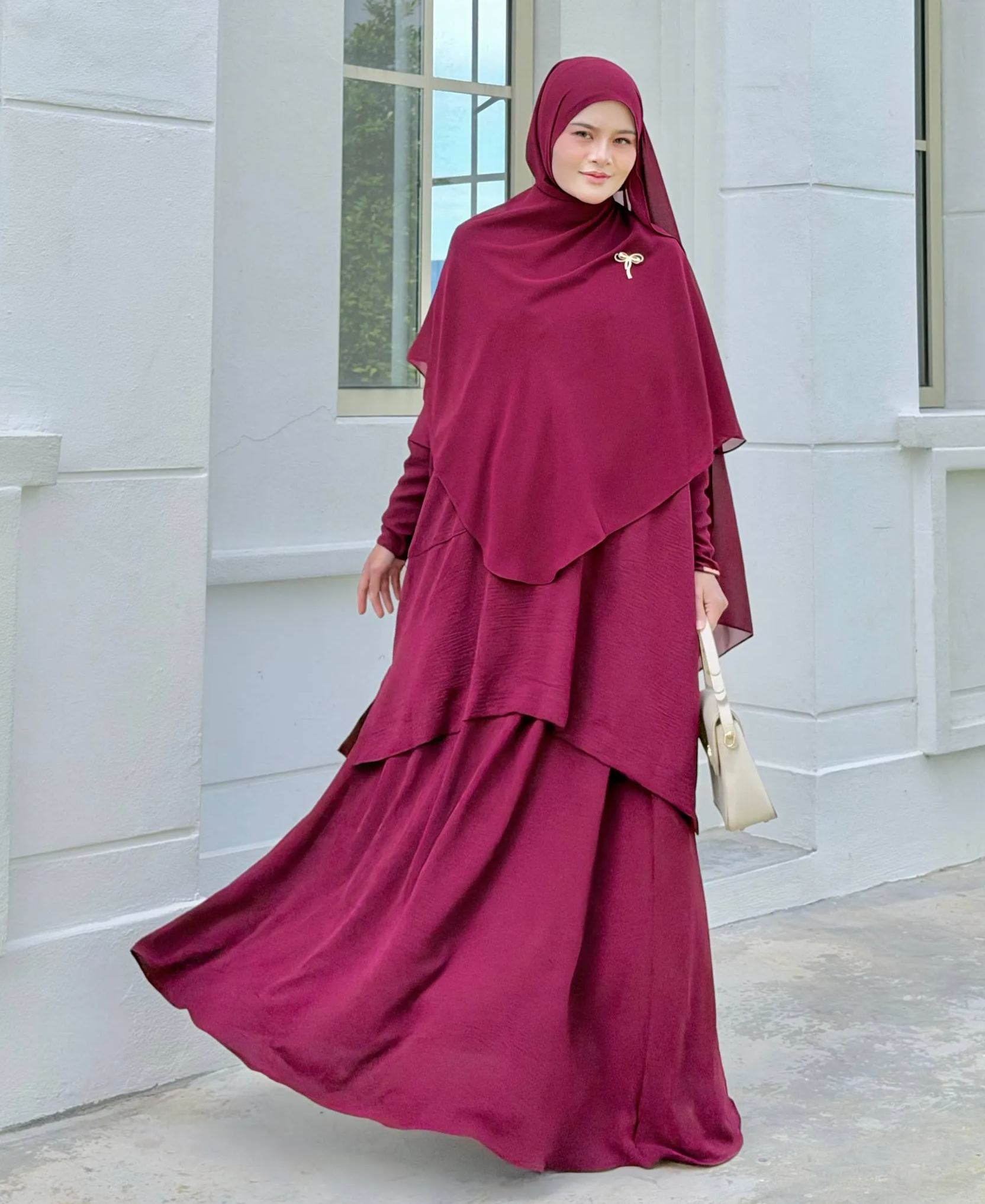 Hadramiyah Daisy Blouse Skirt Suit (Blouse & Skirt) Umrah Travel Muslimah