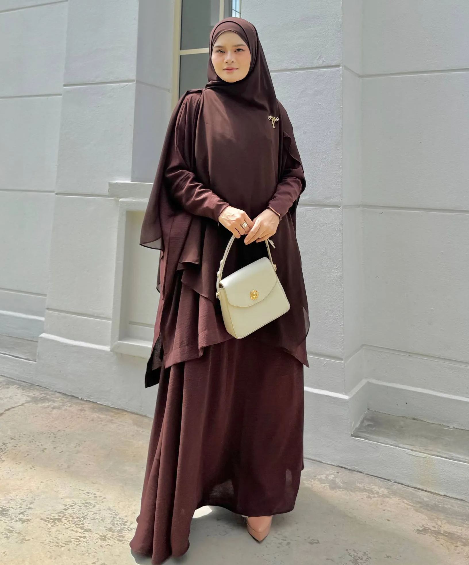Hadramiyah Daisy Blouse Skirt Suit (Blouse & Skirt) Umrah Travel Muslimah