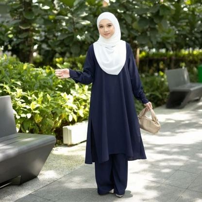 Hadramiyah Huda Suit Umrah Travel Muslimah (Tanpa Tudung)