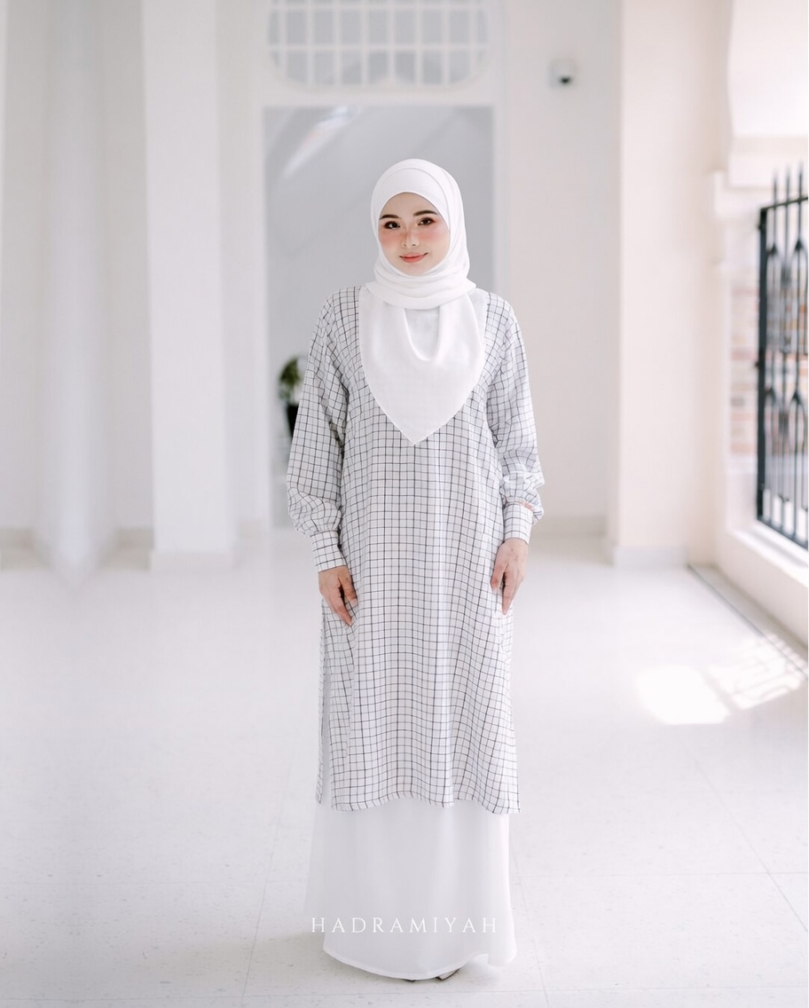 Hadramiyah Melur Blouse Skirt Suit Umrah Travel Muslimah