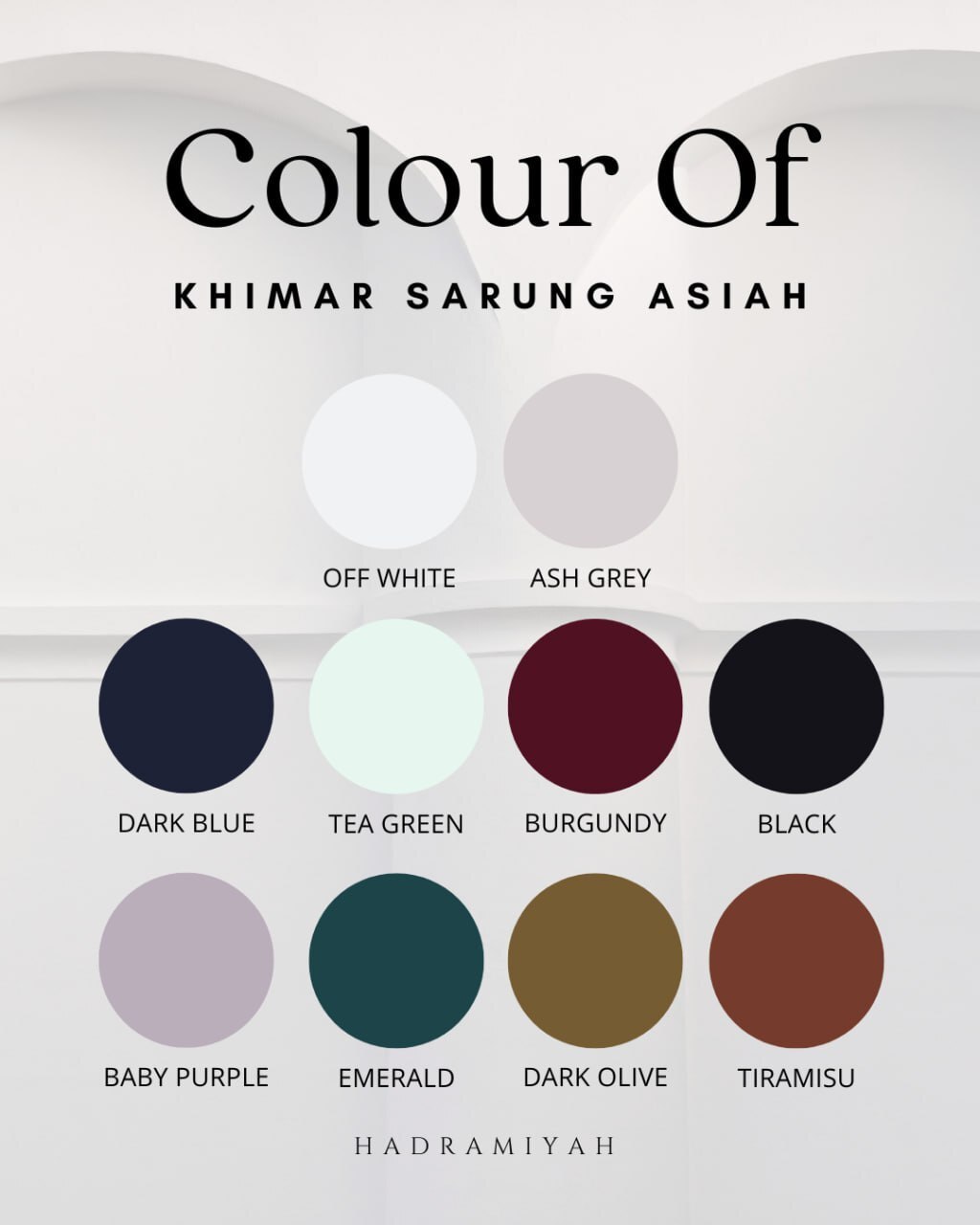 Khimar Sarung Berdagu Asiah Termasuk Niqab 1 Layer