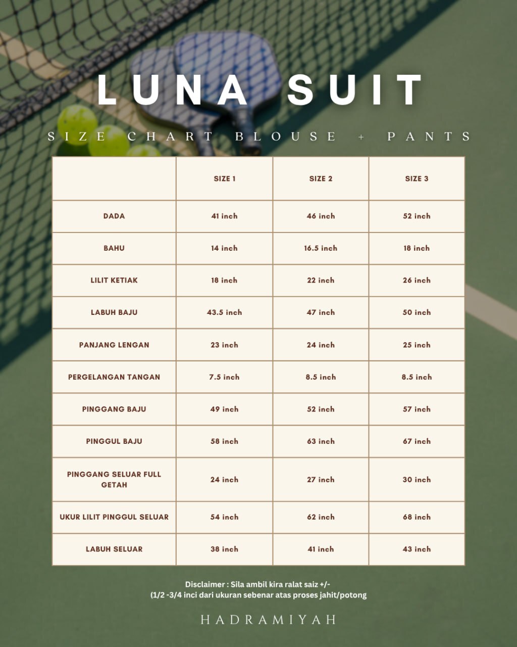Luna Suit (Blouse & Pant)