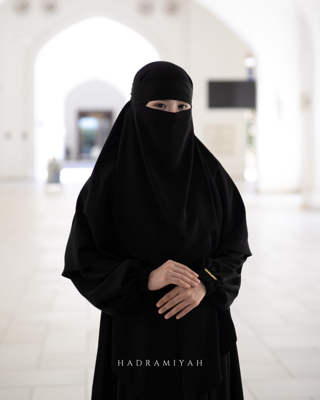 Khimar Sarung Berdagu Asiah Termasuk Niqab 1 Layer