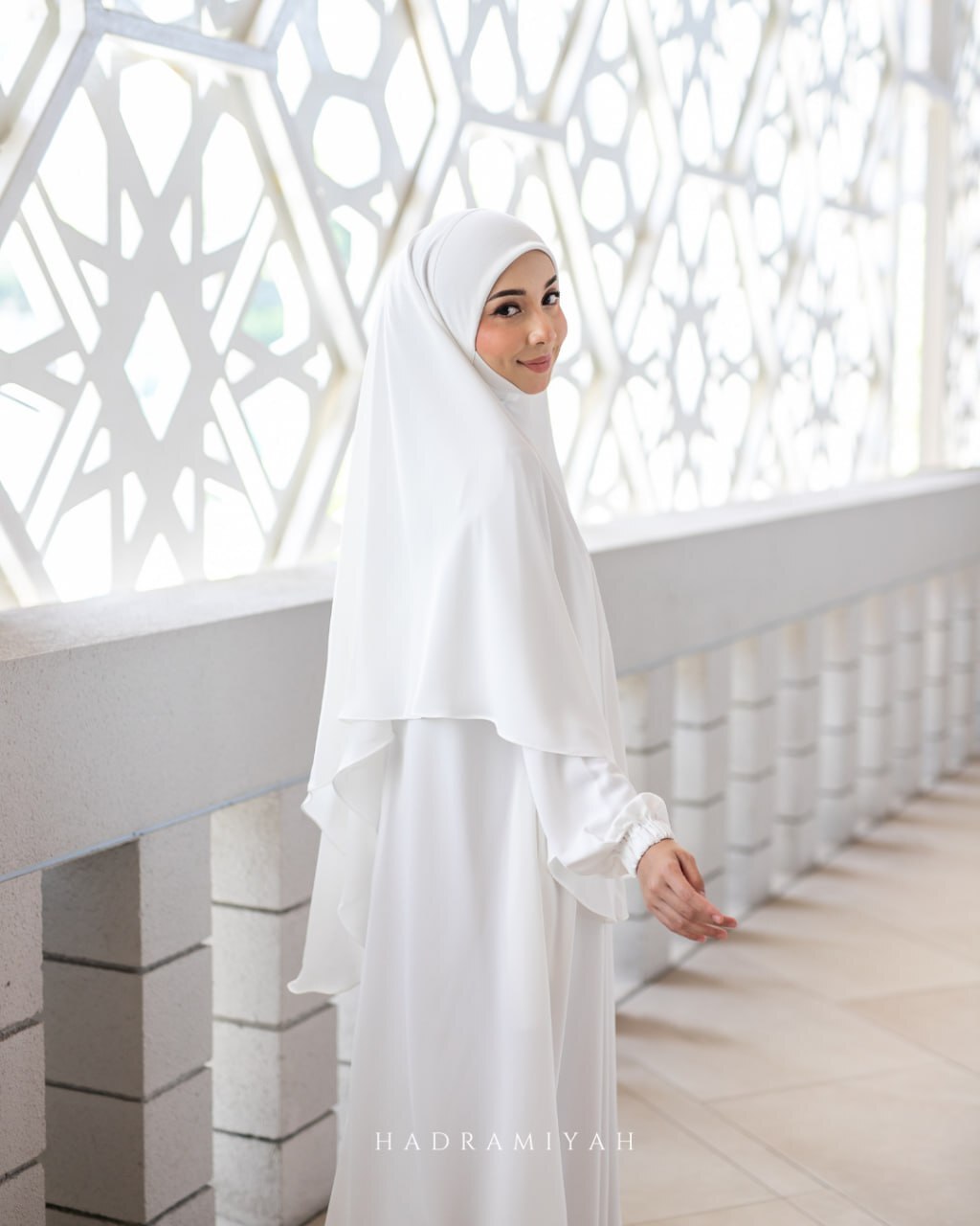 Khimar Sarung Berdagu Asiah Termasuk Niqab 1 Layer