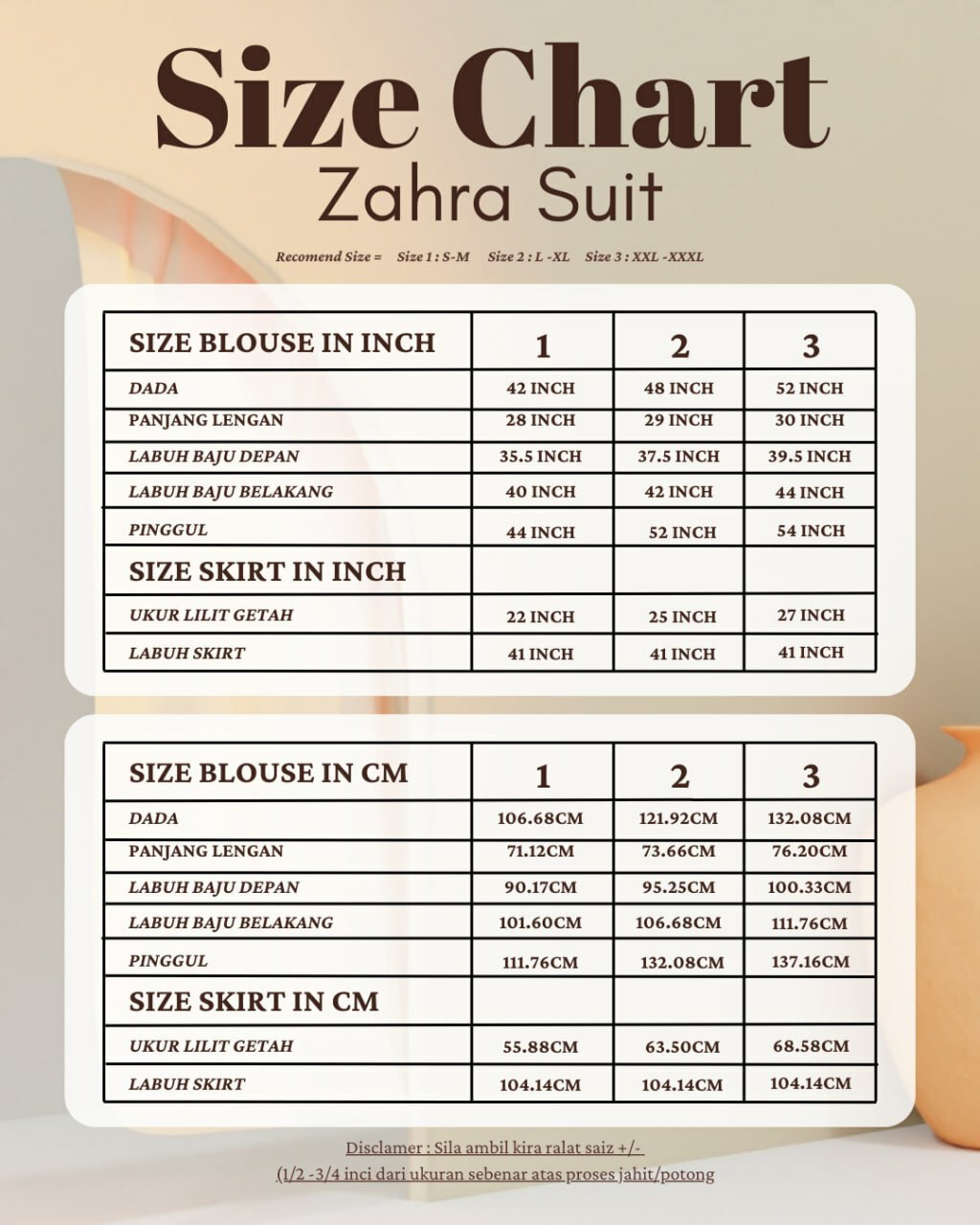 Zahra Suit (Blouse, Skirt, Bawal & Purdah)