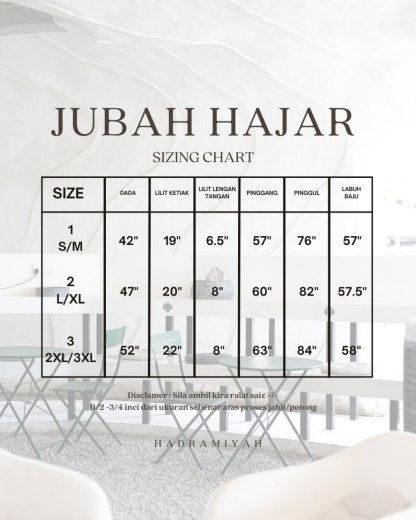 Jubah Hajar (Free Khimar & Niqab)