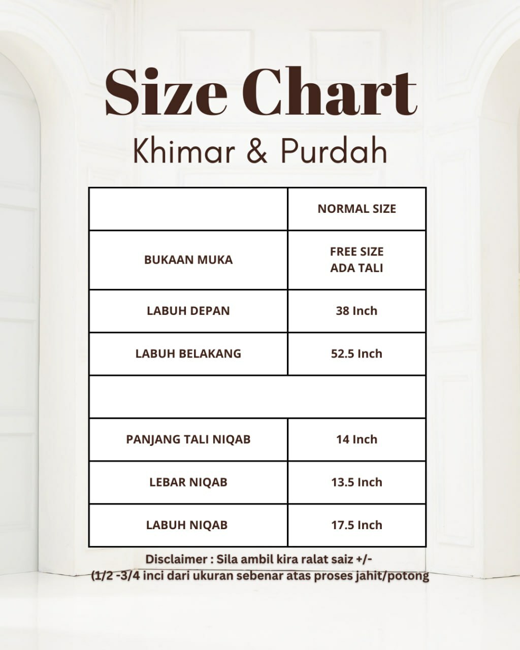 Jubah Fatima (Free Khimar & Niqab)