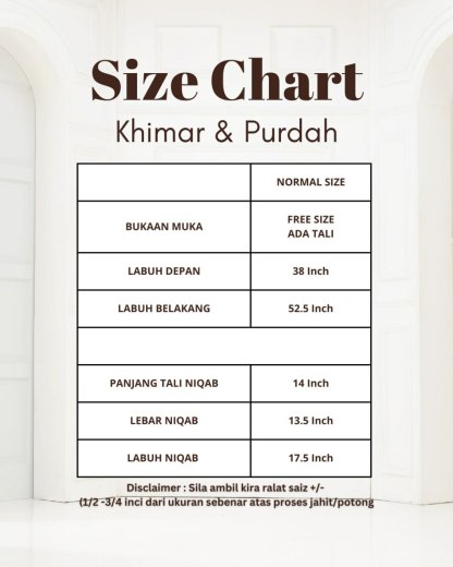 Jubah Fatima (Free Khimar & Niqab)