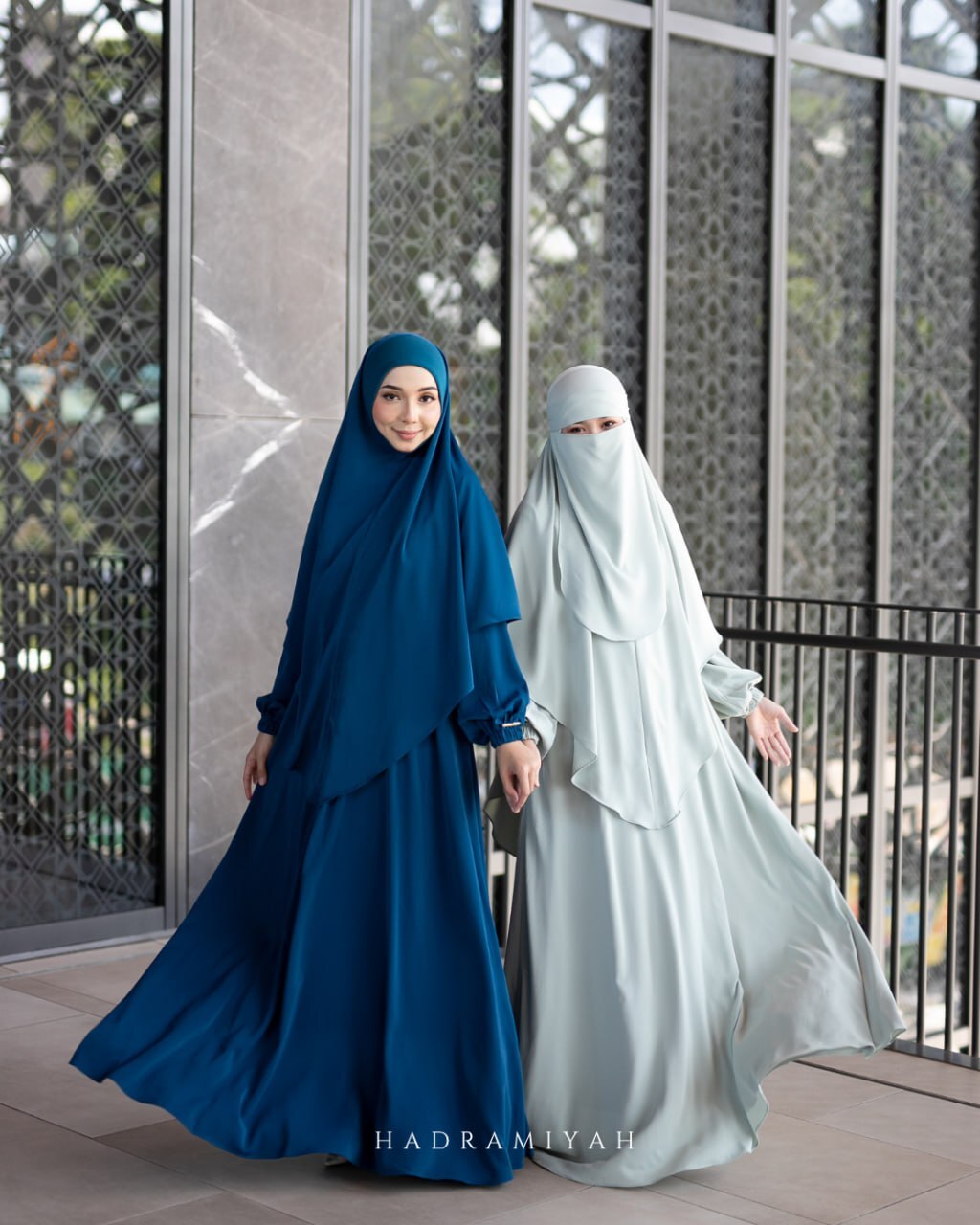 Jubah Asiah (Free Tudung Sarung Berdagu & Niqab 1 Layer)