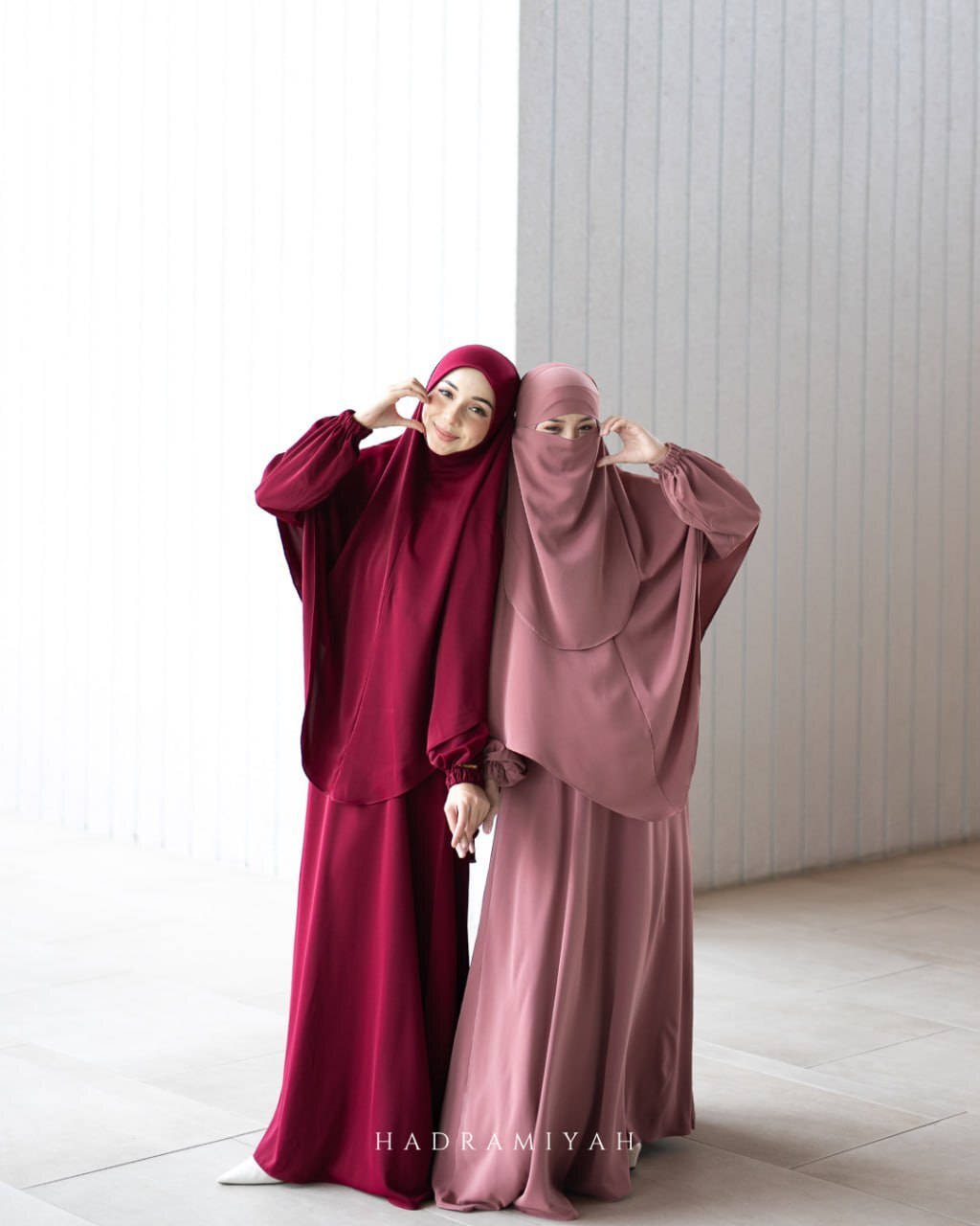 Jubah Asiah (Free Tudung Sarung Berdagu & Niqab 1 Layer)