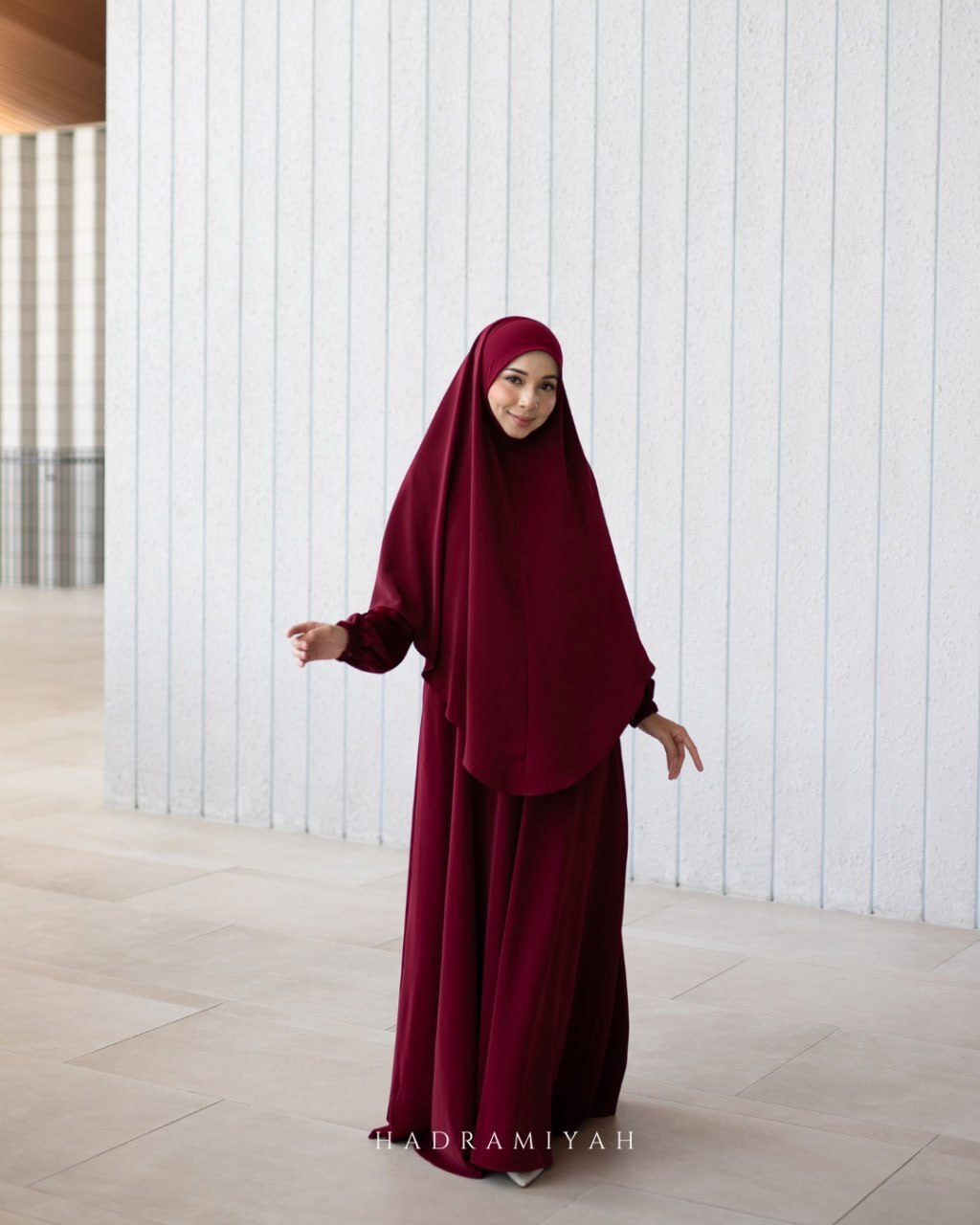 Jubah Asiah (Free Tudung Sarung Berdagu & Niqab 1 Layer)