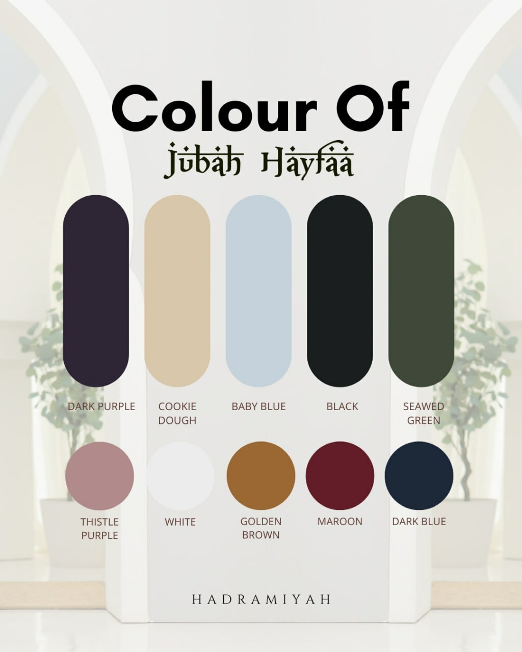 Jubah Hayfaa (Free Khimar & Purdah)