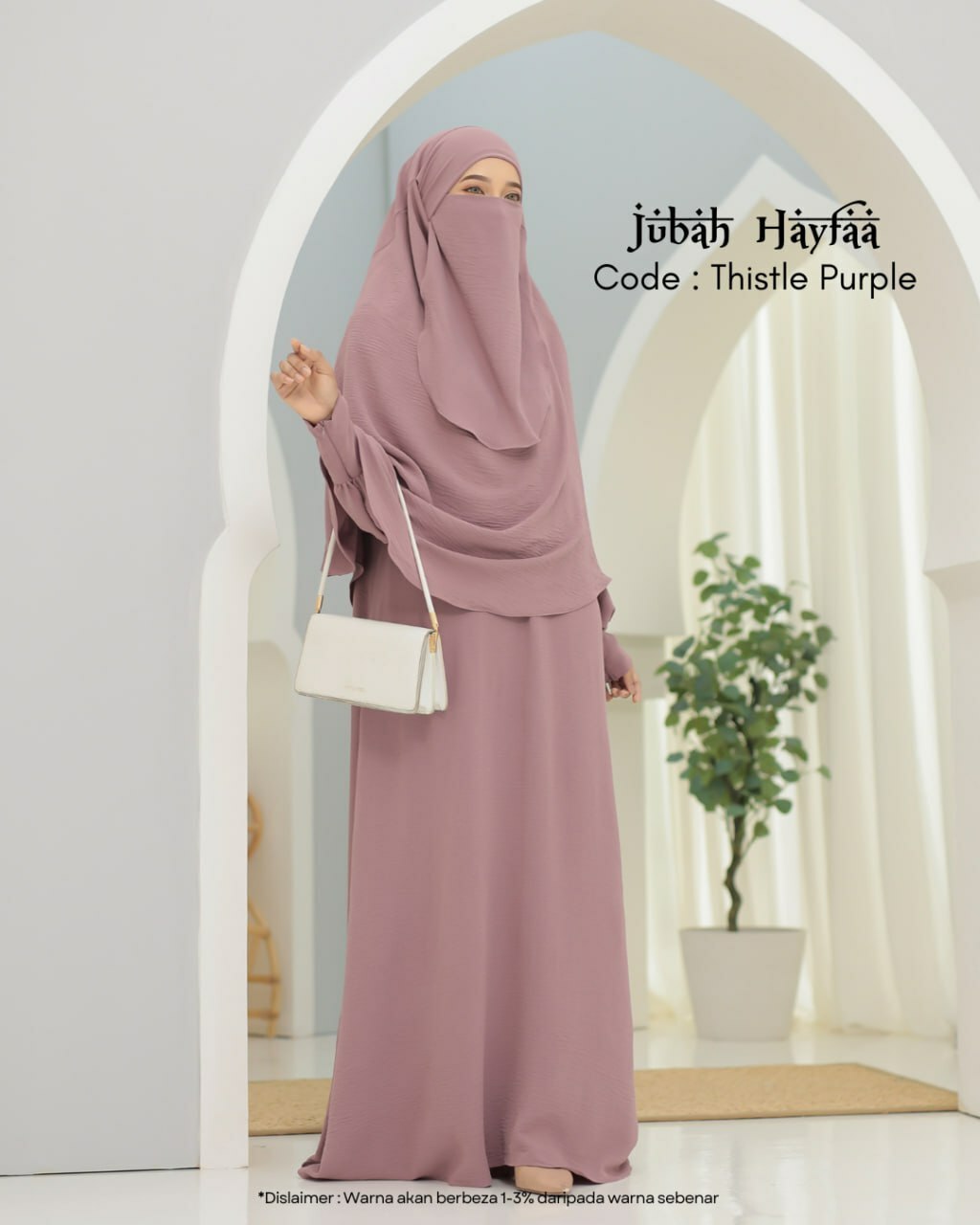 Jubah Hayfaa (Free Khimar & Purdah)