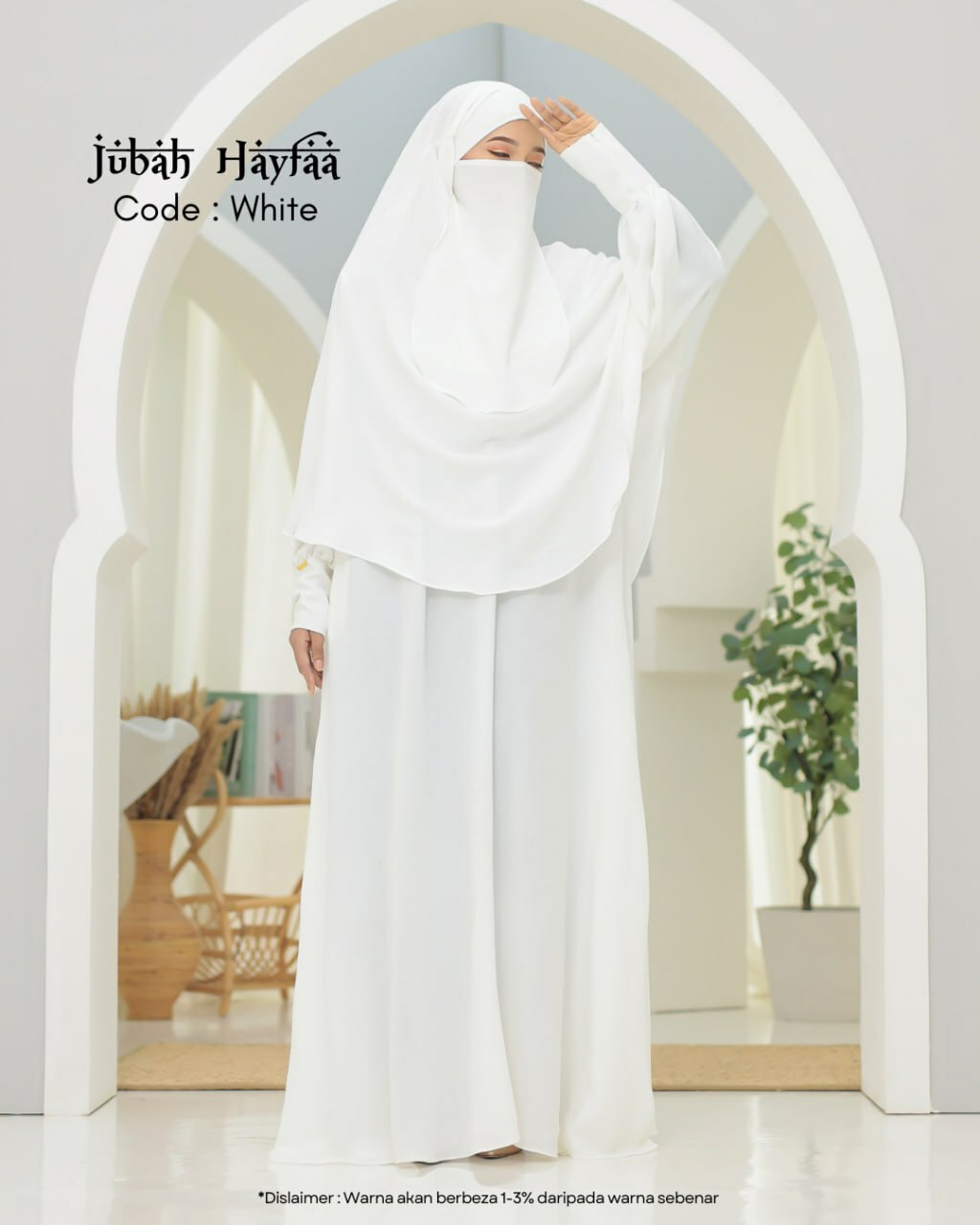 Jubah Hayfaa (Free Khimar & Purdah)
