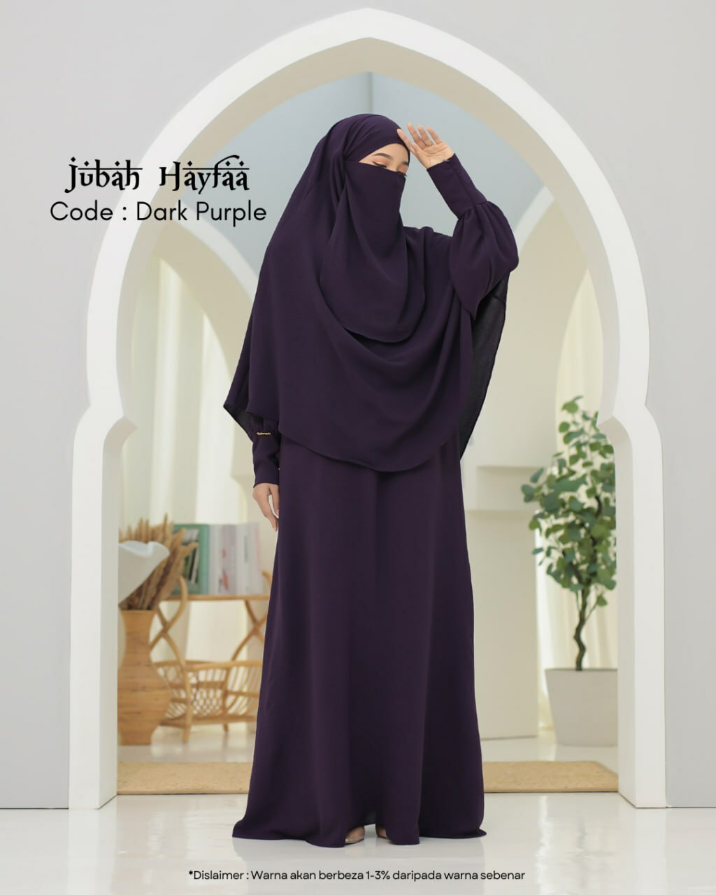 Jubah Hayfaa (Free Khimar & Purdah)