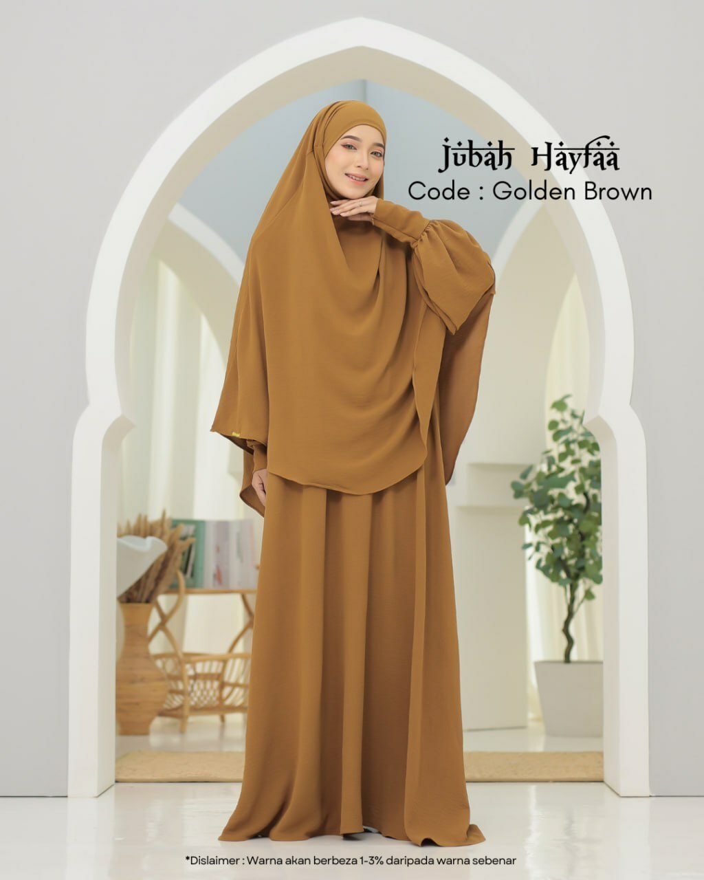 Jubah Hayfaa (Free Khimar & Purdah)