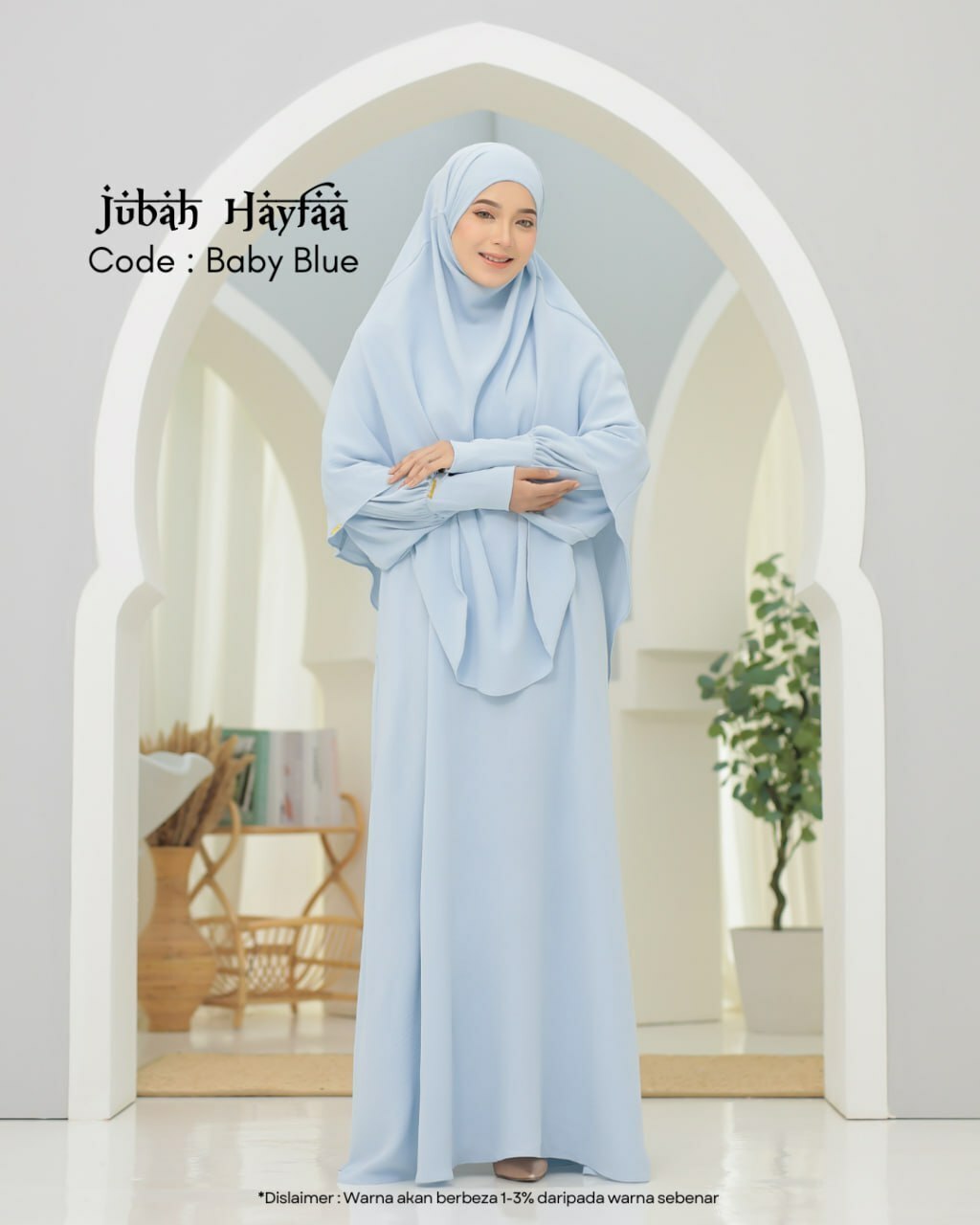 Jubah Hayfaa (Free Khimar & Purdah)
